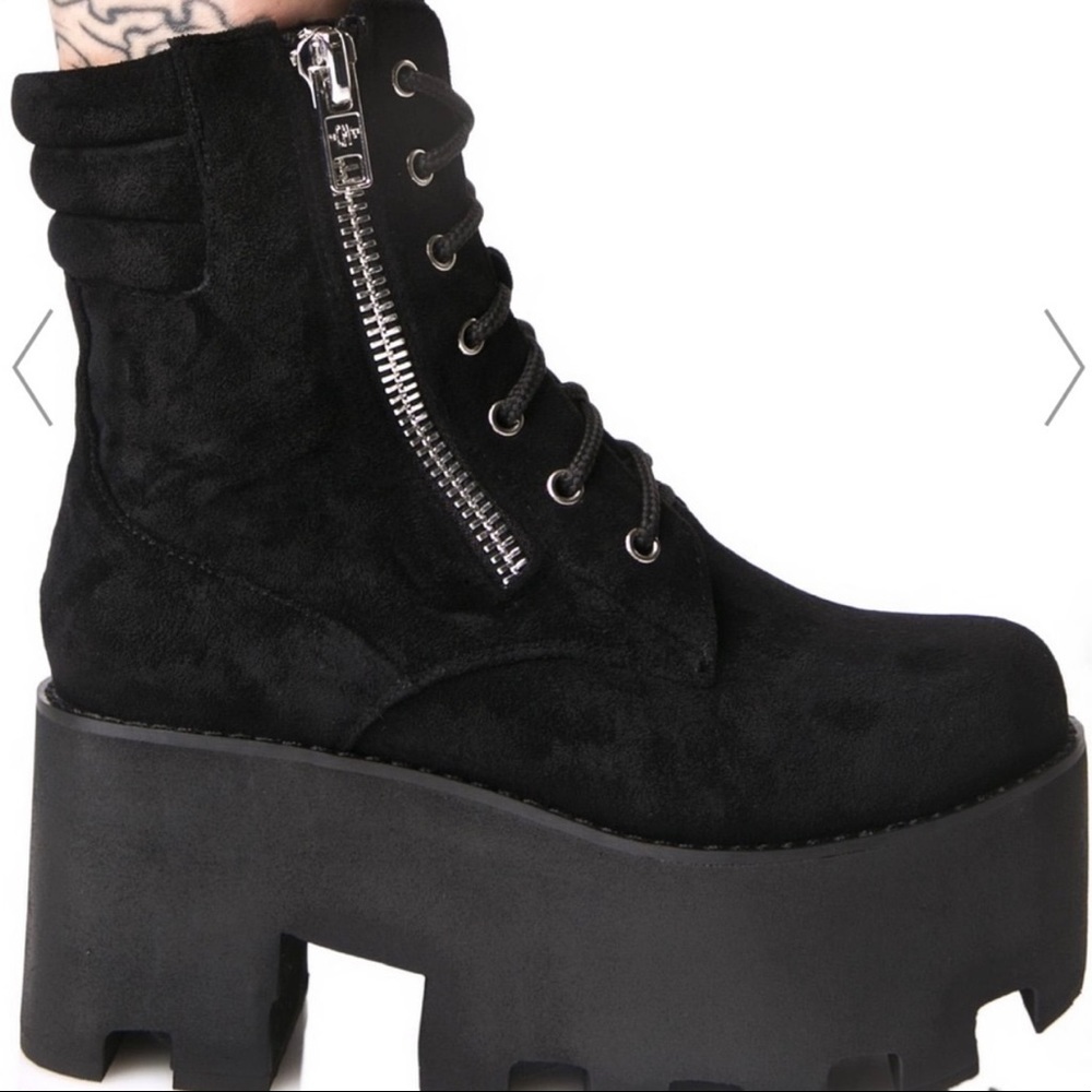 DollsKill Platform Combat Boots